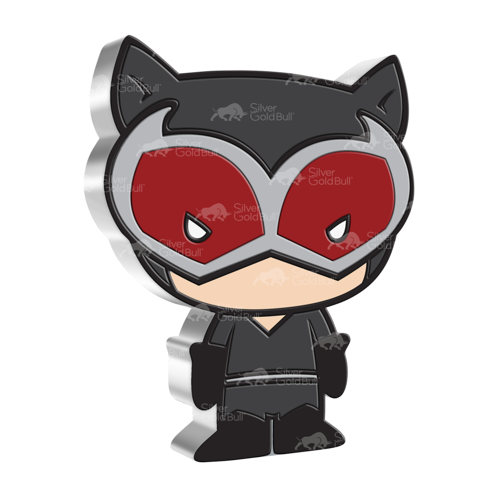 1 oz 2021 Chibi DC Comics: Catwoman Silver Coin | Agoro by New Zealand Mint