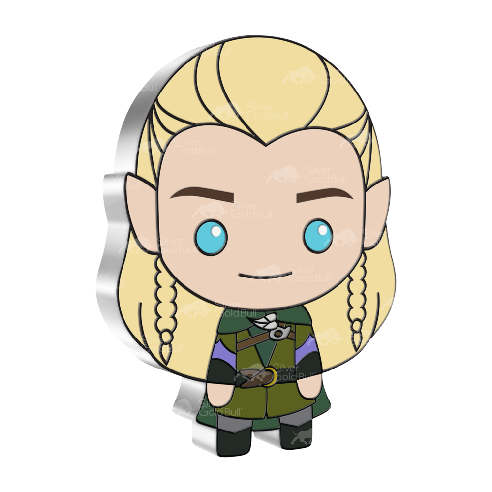 1 oz 2021 Chibi The Lord of The Rings: Legolas Silver Coin | Agoro by New Zealand Mint