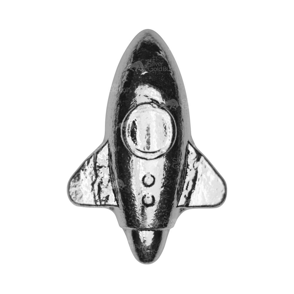 3 oz "To Da Moon" Rocket Silver Bar | Yeager's Poured Silver