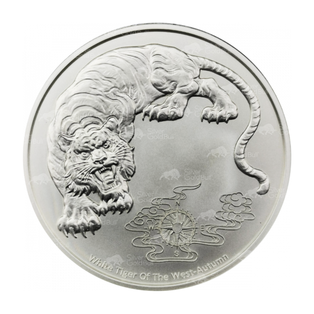 1 oz 2023 Four Guardians: White Tiger Silver Coin | Samoa