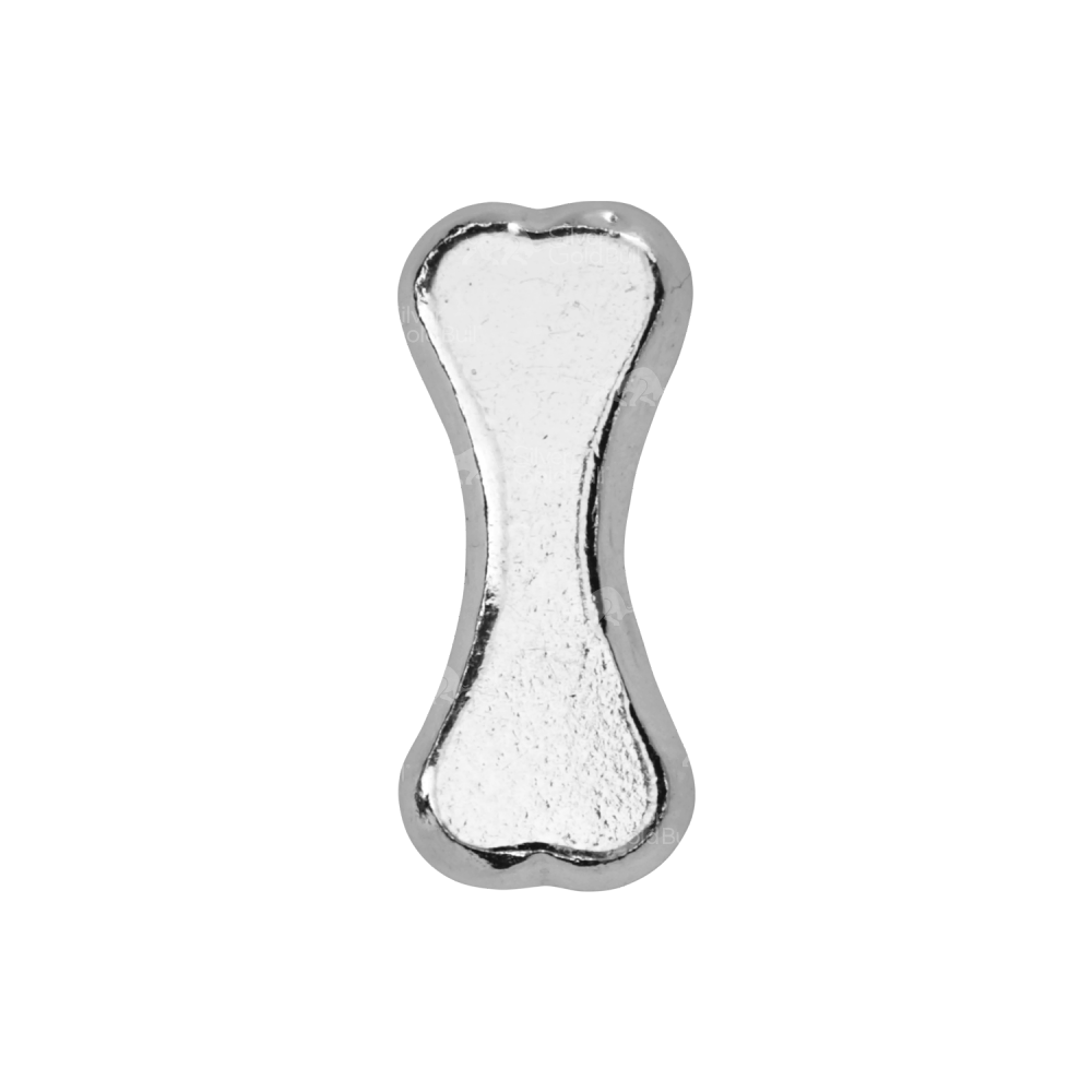 1/2 oz Silver Dog Bone | Yeager's Poured Silver