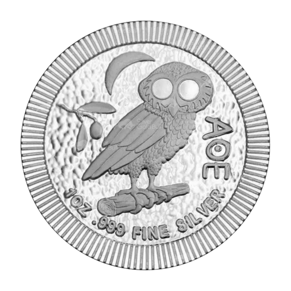 1 oz Random Year Athenian Owl Stackable Silver Coin | Silvertowne Mint