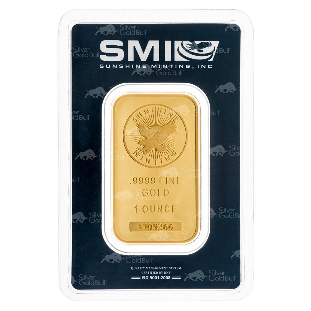 1 oz Sunshine Mint Gold Bar | CW