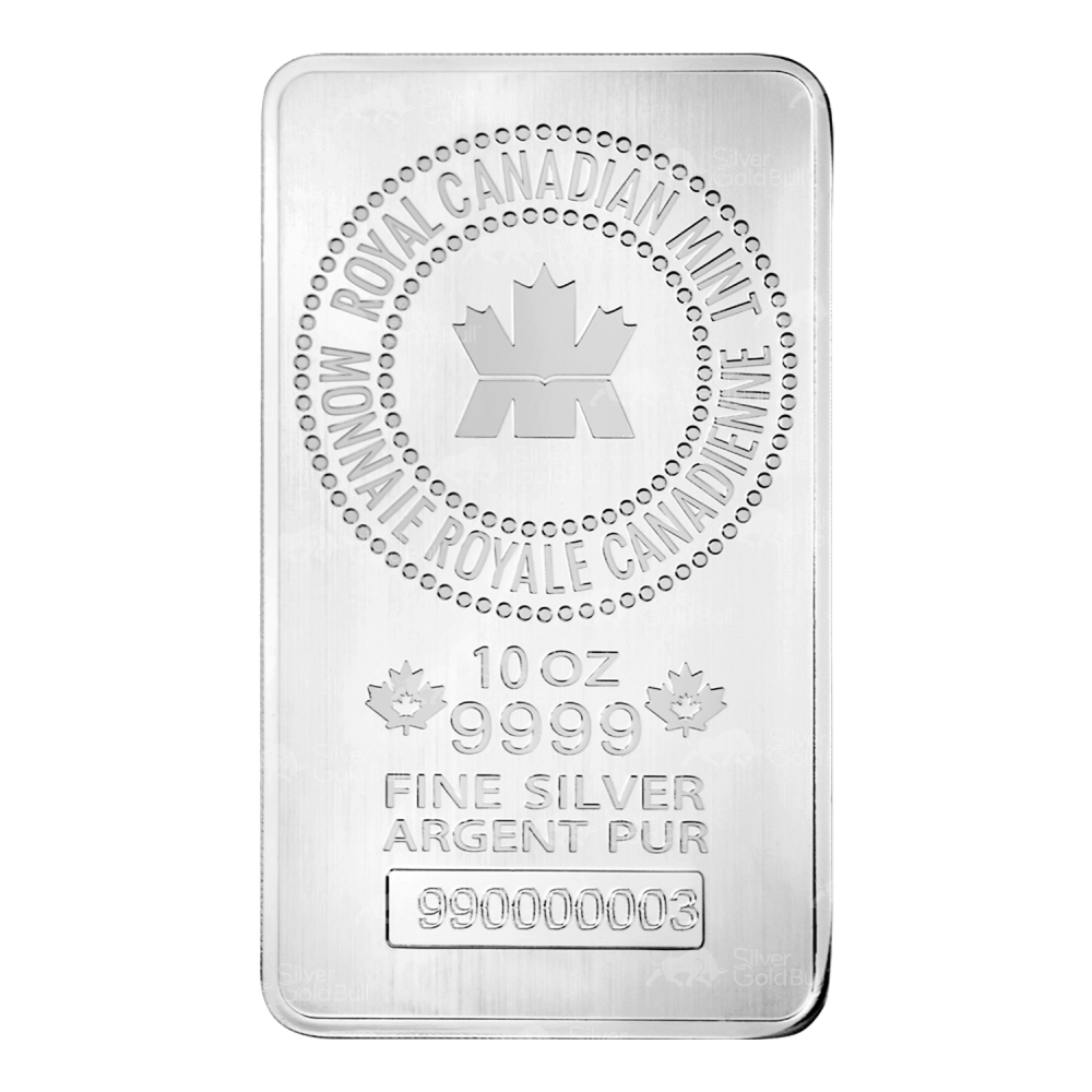 10 oz Royal Canadian Mint Silver Bar | CW