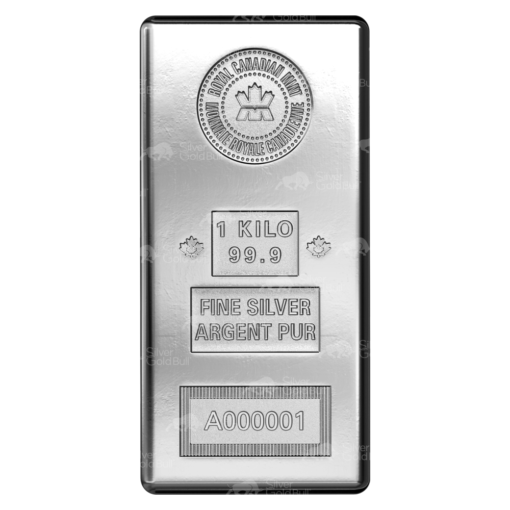 1 kilo Royal Canadian Mint Silver Bar | CW