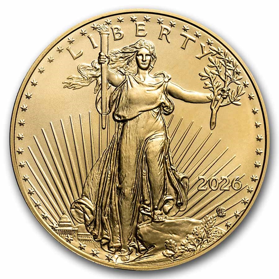 2026 1 oz American Gold Eagle Bullion Coin (BU)