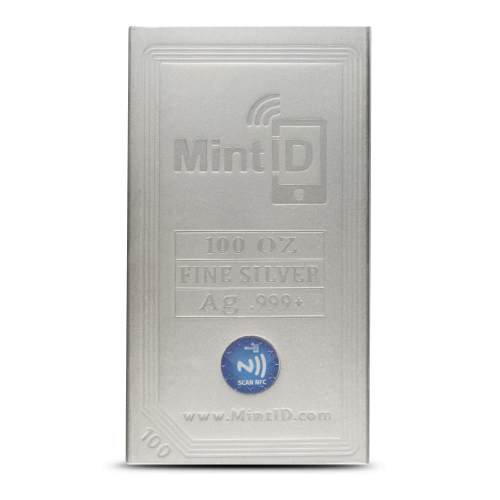 100 oz MintID Silver Bar (New)