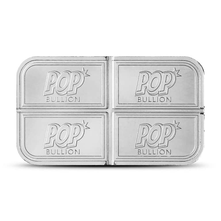 1 oz Pop Bullion Silver Divisible Bar (New)