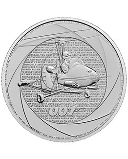 Bond of the 1960s 2024 1oz Silver Bullion Coin
