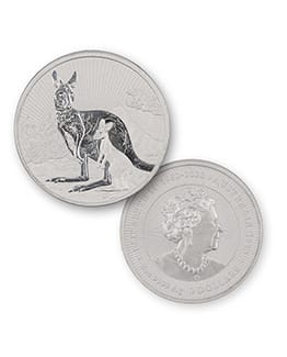 2023 Australian Kangaroo & Baby 2oz Silver Bullion Coin
