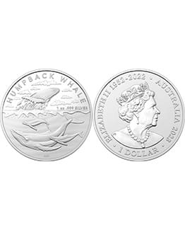 2023 Humpback Whale Antarctic Territory 1oz Silver Bullion Coin