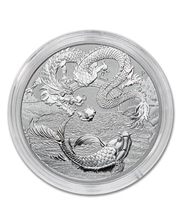 2023 Dragon and Koi Myths & Legends 1oz Silver Bullion Coin