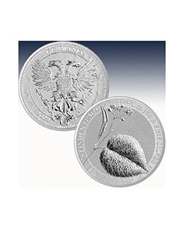 2022 Linden Leaf 5 Mark 1oz Silver Bullion Round