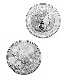 2022 Australian Quokka 1oz Silver Bullion Coin