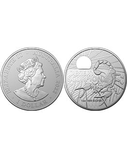2022 Australia’s Most Dangerous Animals: Desert Scorpion 1oz Silver Bullion Coin