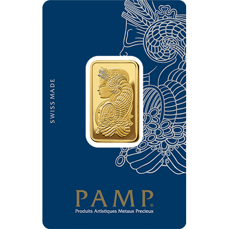 1/2 Ounce Pamp 999.9 Fine Gold Bar Minted