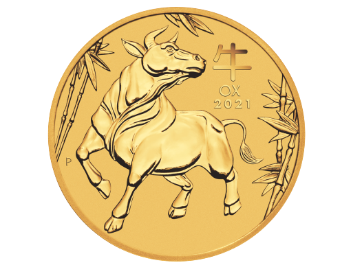 1 oz Lunar III Ox Fine Gold Coin