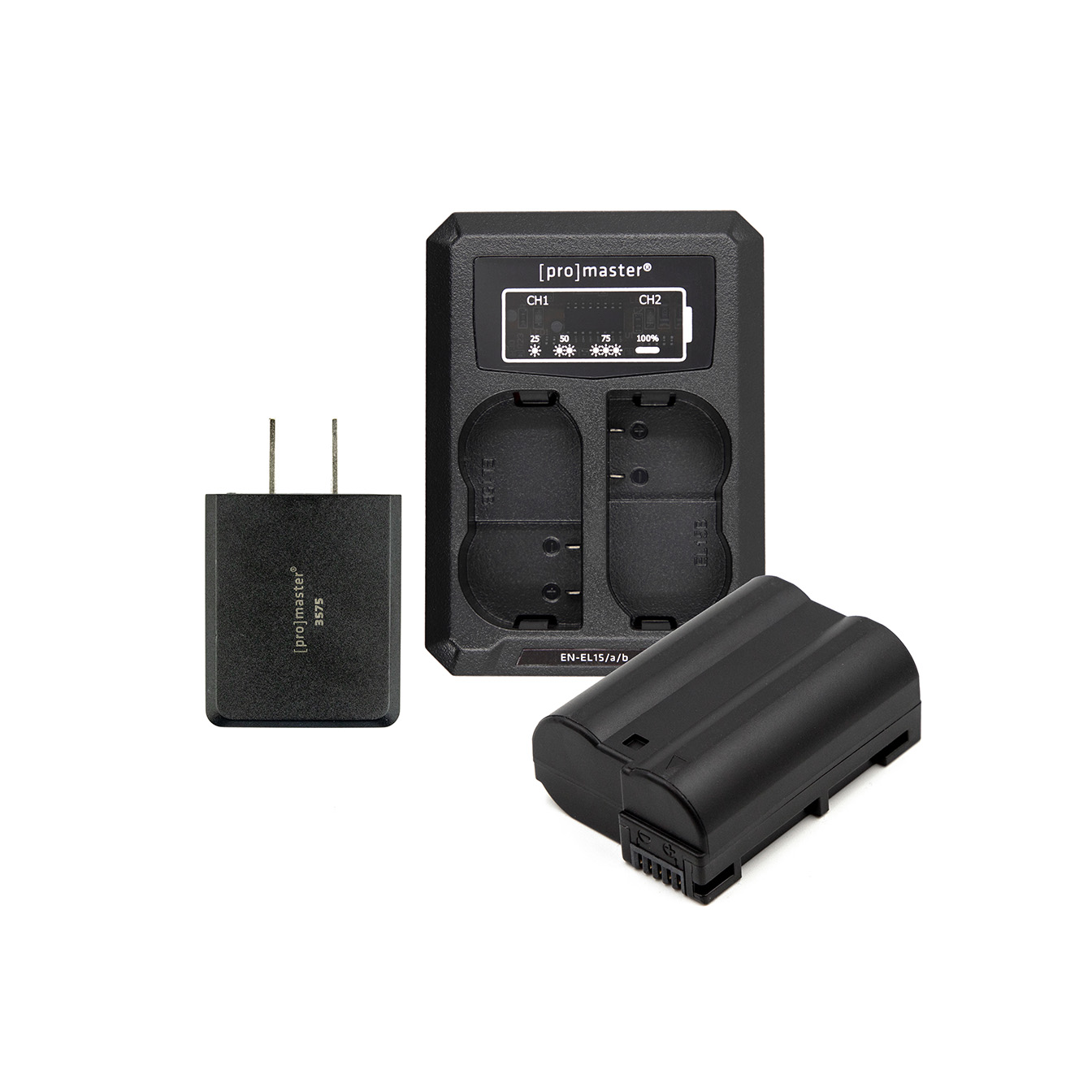 ProMaster Battery & Charger Kit for Nikon EN-EL15c