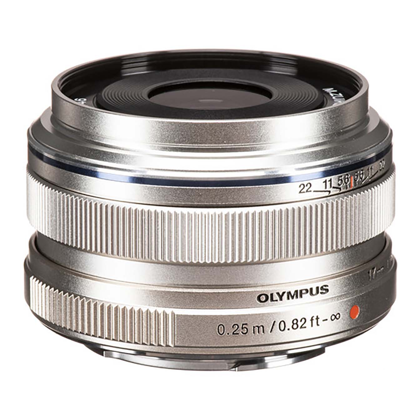 Olympus M.Zuiko Digital 17mm f/1.8 Lens (Silver)