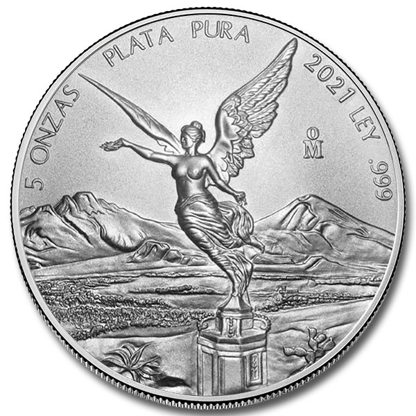 2021 5 oz Mexican Silver Libertad Coin