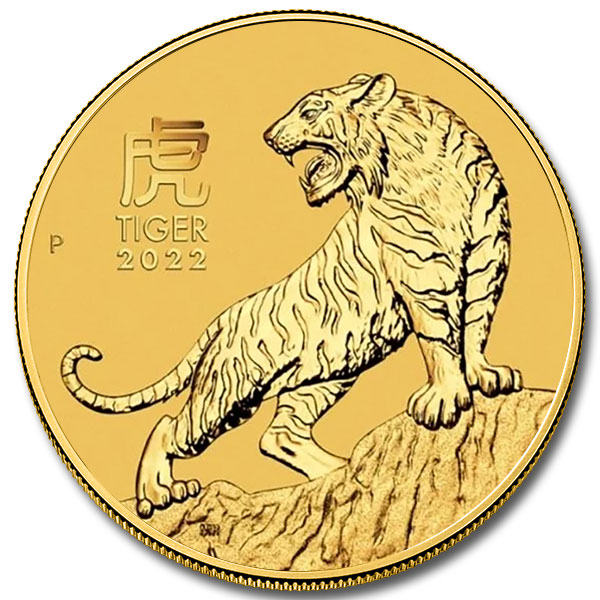 2022 1 oz Australian Gold Lunar Tiger