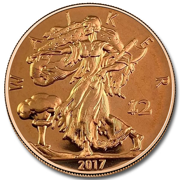 Zombucks Walker 1 oz Copper Round