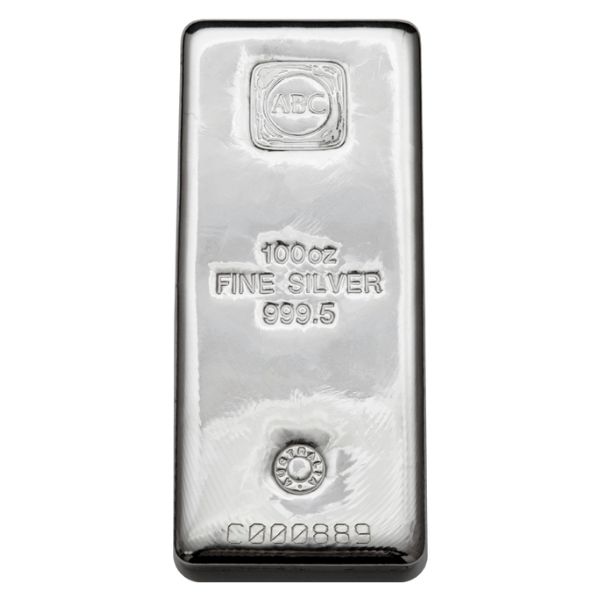 ABC Bullion 100 oz Silver Bar