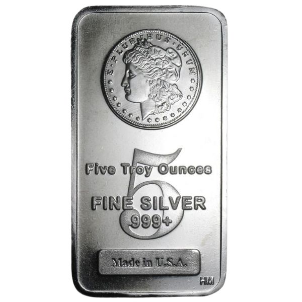 Morgan Dollar 5 oz Silver Bar (New)