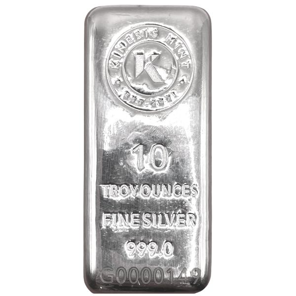 Kinesis Mint 10 oz Cast Silver Bar