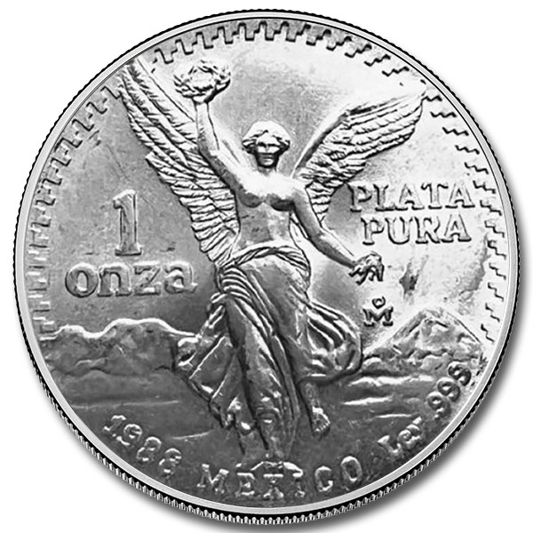 1988 1 oz Mexican Silver Libertad Coin