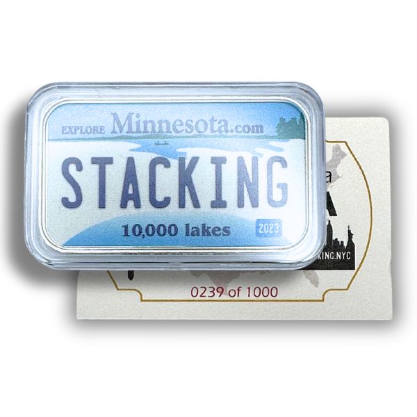 Minnesota Stacking Across America 1 oz Silver Bar