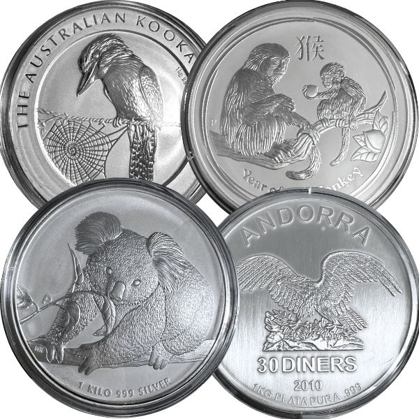 1 Kilo Silver Coin – Any Mint, Off Quality