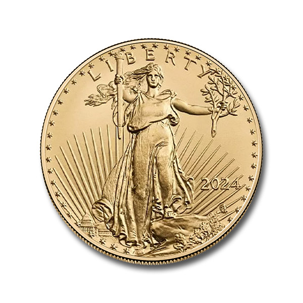 2024 1/10 oz American Gold Eagle Coin (BU)