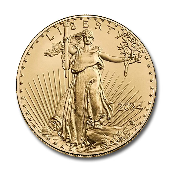 2024 1/4 oz American Gold Eagle Coin (BU)
