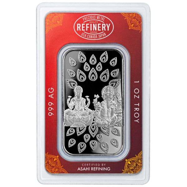 Asahi Diwali 1 oz Silver Bar (New in Assay)