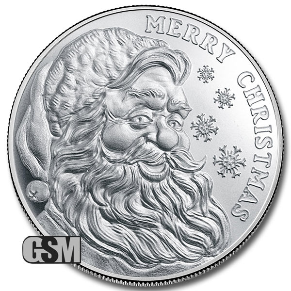 2025 GSM Santa 1 oz Silver Round (New)