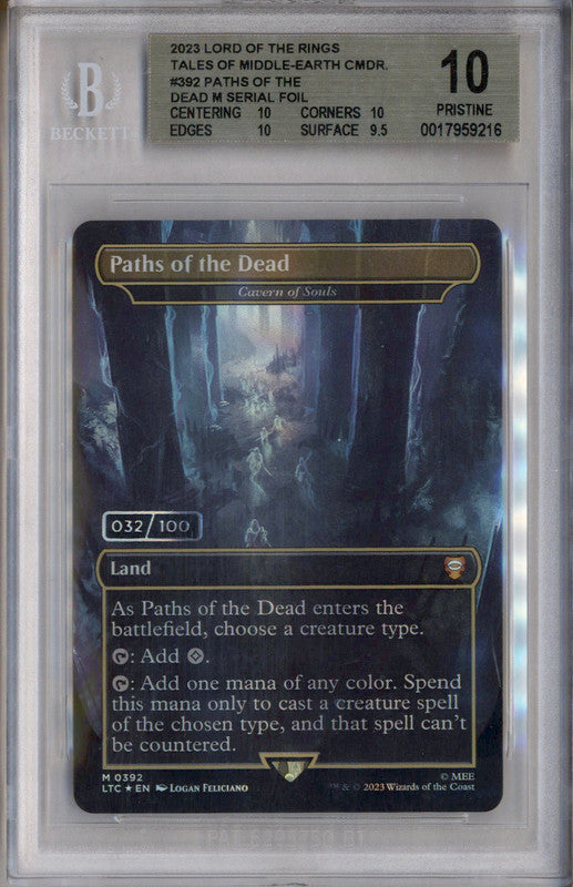 2023 MTG Lord of the Rings Tales of Middle-Earth Paths of the Dead /100 BGS 10