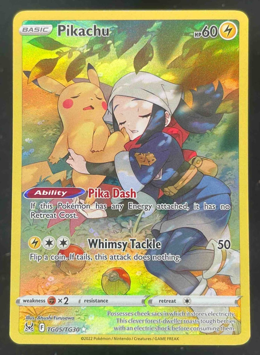 2022 Pokemon Sword & Shield Lost Origin Trainer Gallery #TG05/TG30 Pikachu