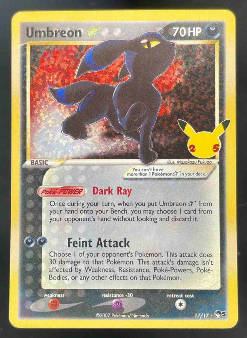 2021 Pokemon Sword & Shield Celebrations Classic Collection #17/17 Umbreon