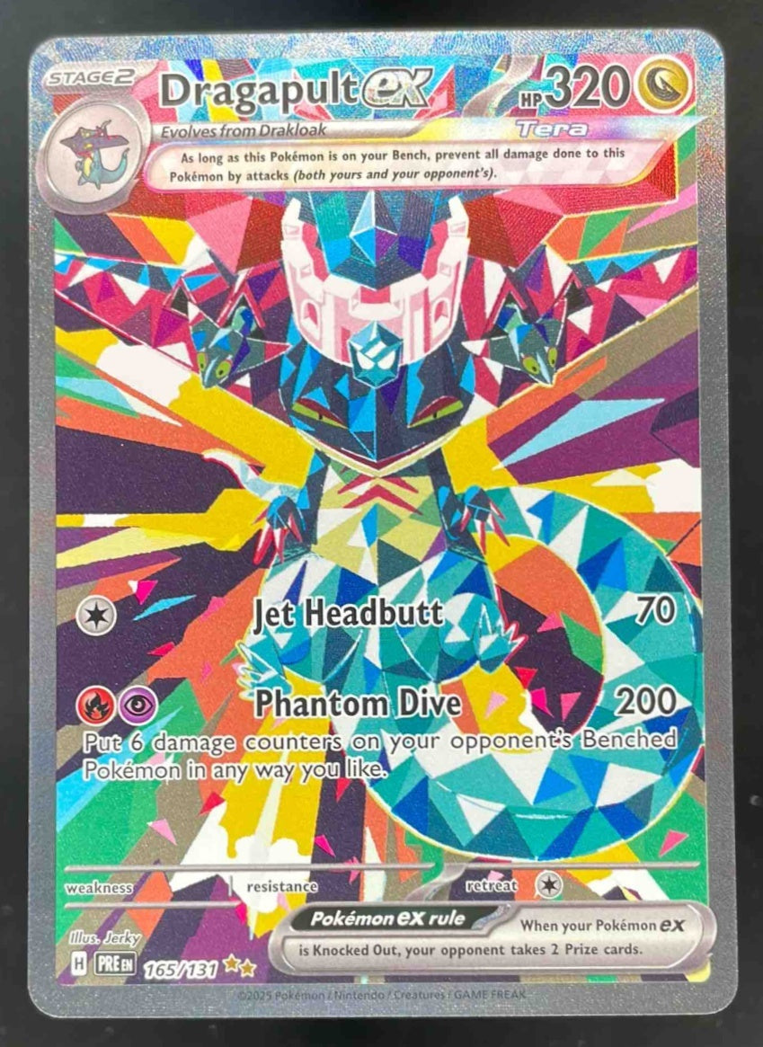 2025 Pokemon Prismatic Evolutions #165/131 Dragapult ex
