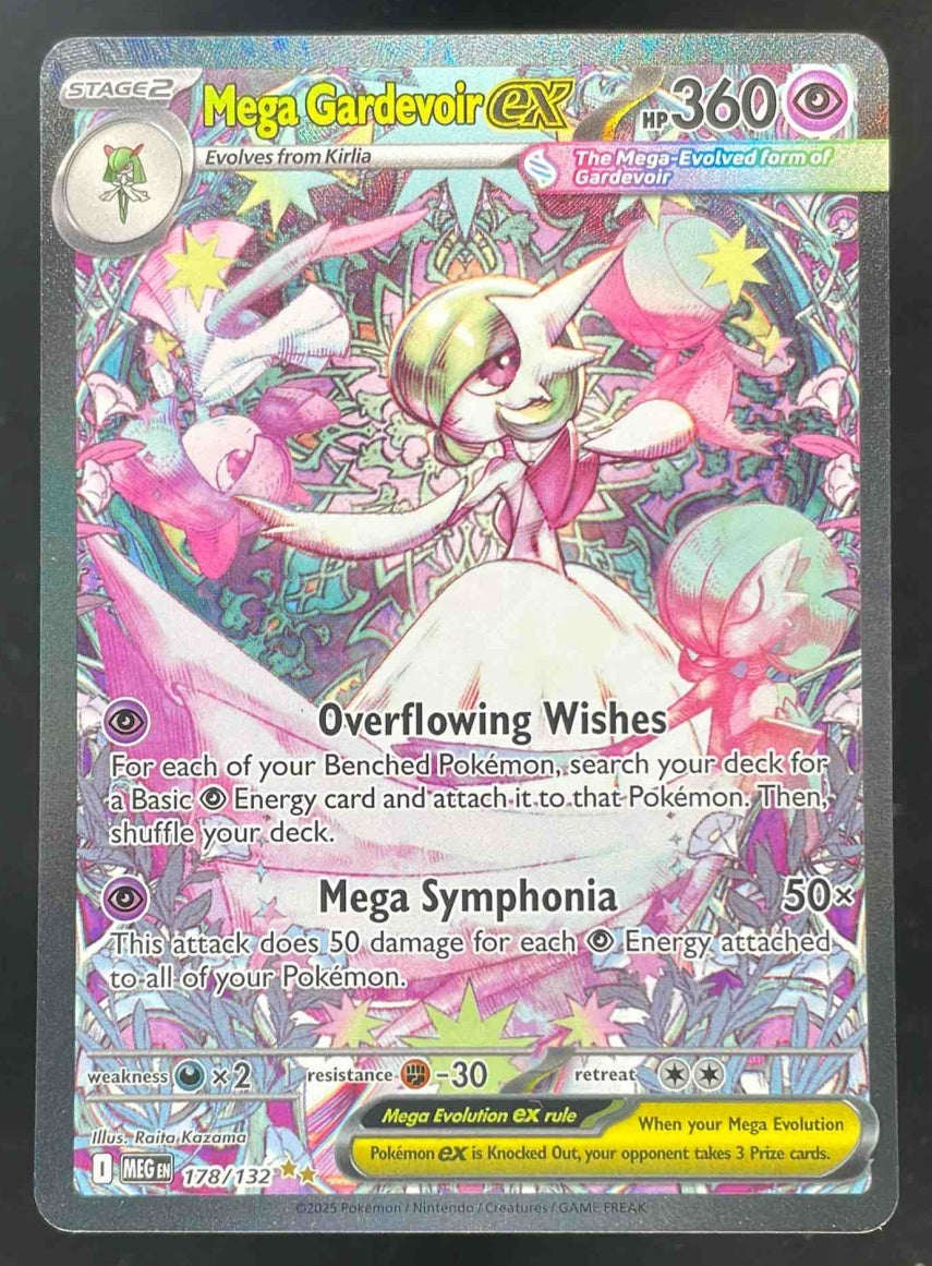 2025 Pokemon Mega Evolution #178/132 Mega Gardevoir ex Special Illustration Rare