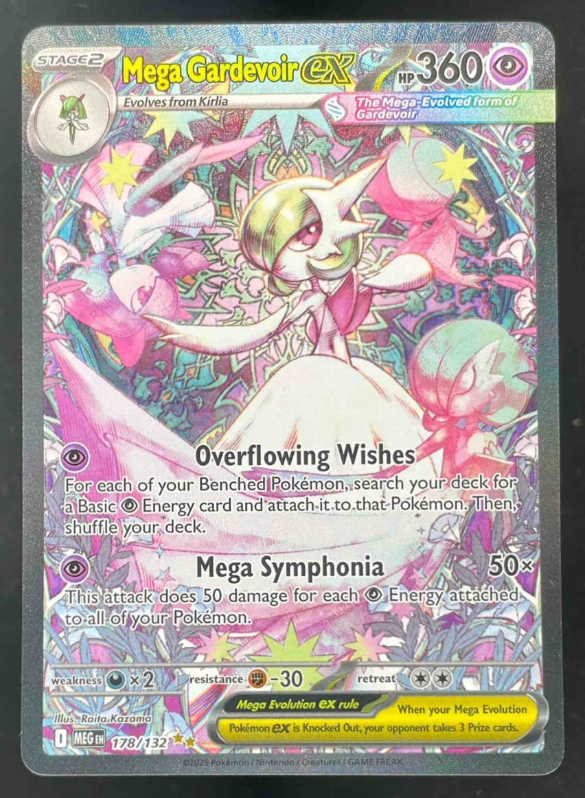 2025 Pokemon Mega Evolution #178/132 Mega Gardevoir ex Special Illustration Rare