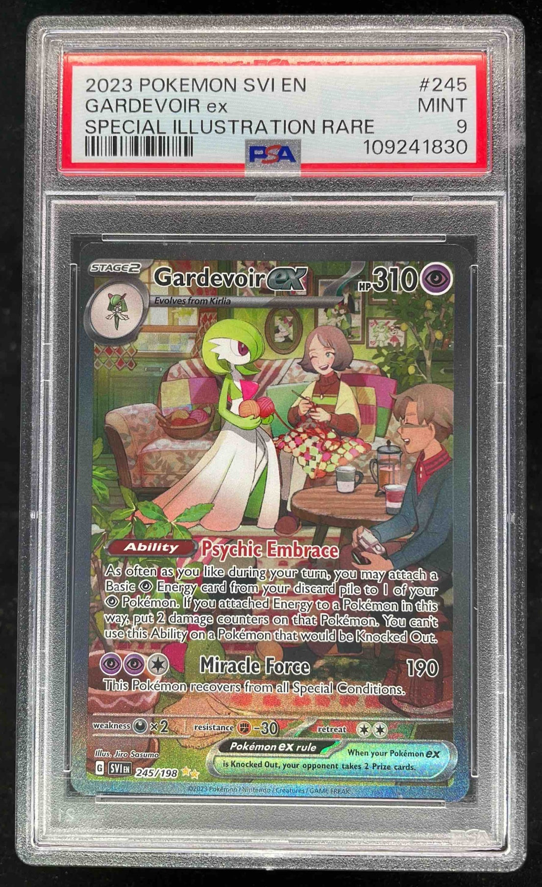 2023 Pokemon Scarlet & Violet #245/198 Gardevoir ex PSA 9