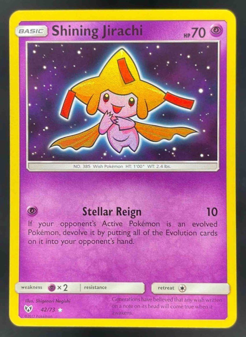 2017 Pokemon Shining Legends #42/73 Shining Jirachi