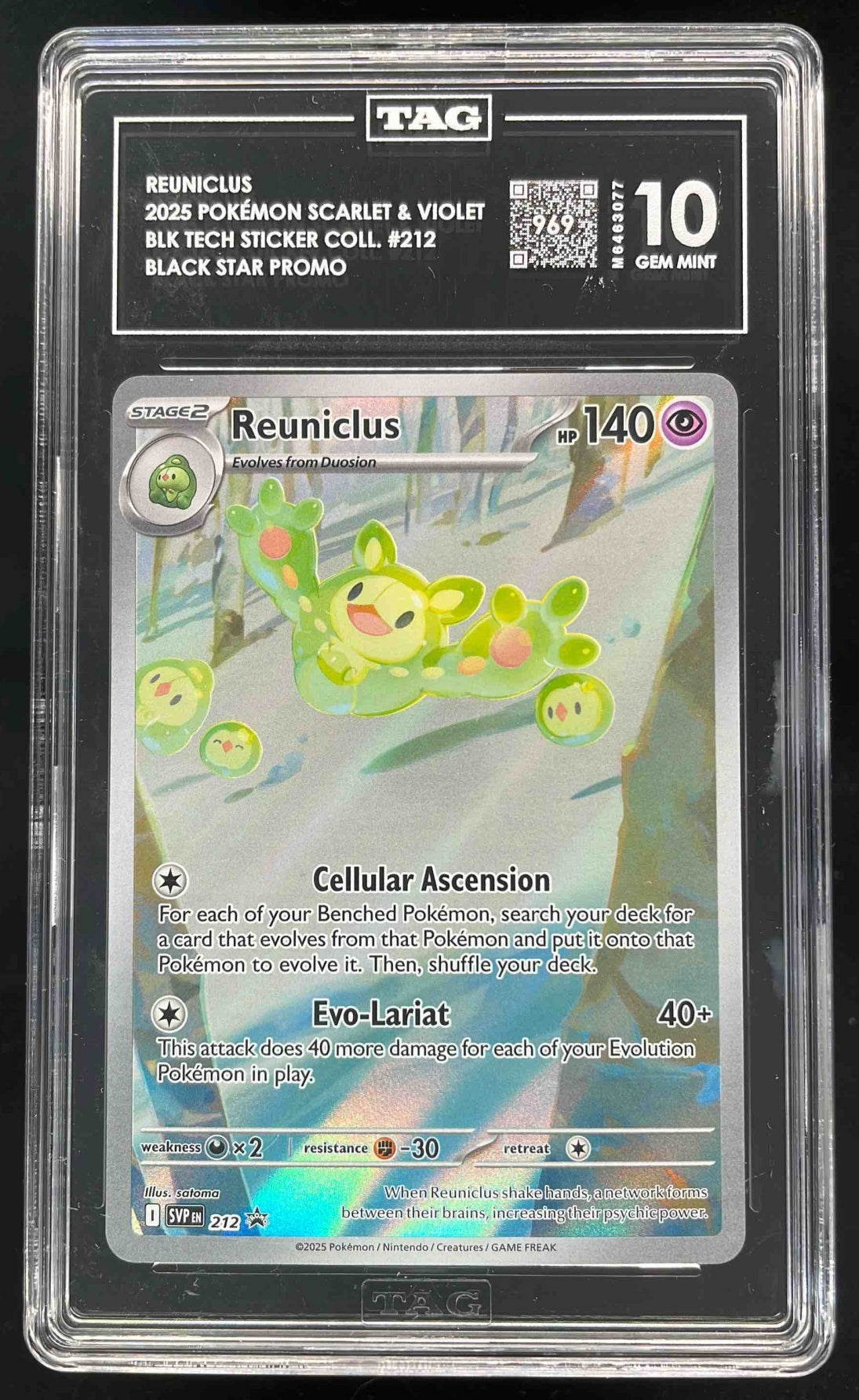 2025 Pokemon SV Black Star Promos Promos #212 Reuniclus TAG 10