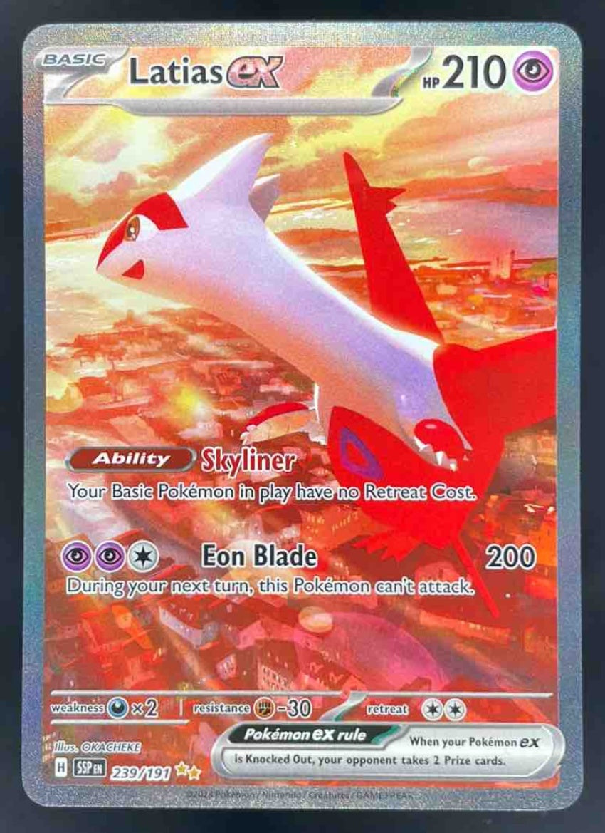 2024 Pokemon Surging Sparks #239/191 Latias Ex