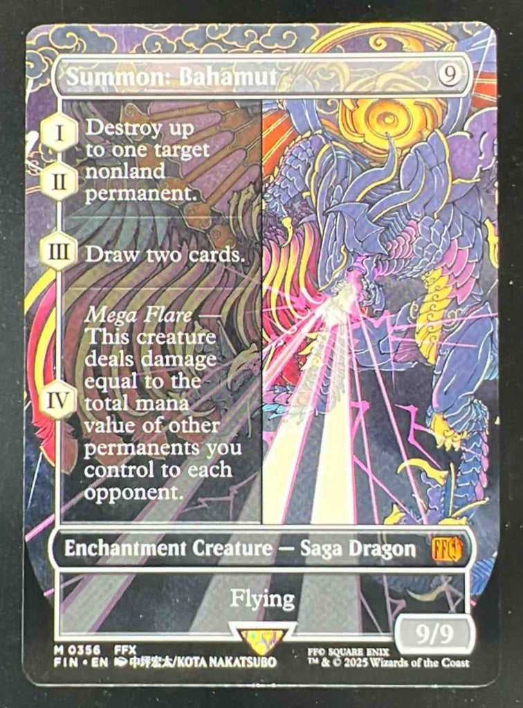 2025 Magic: The Gathering Final Fantasy #0356 Summon: Bahamut BL Rare