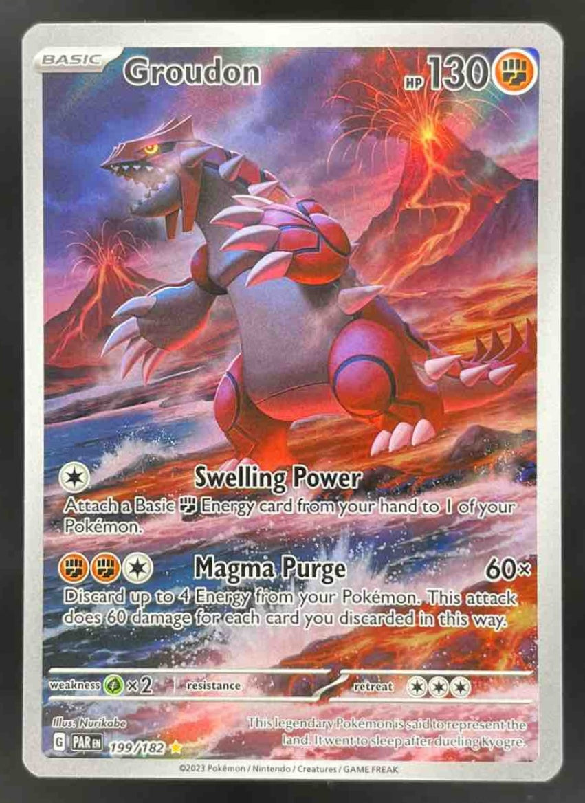 2023 Pokemon SV Paradox Rift #199/182 Groudon