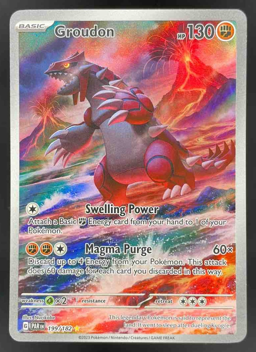 2023 Pokemon SV Paradox Rift #199/182 Groudon
