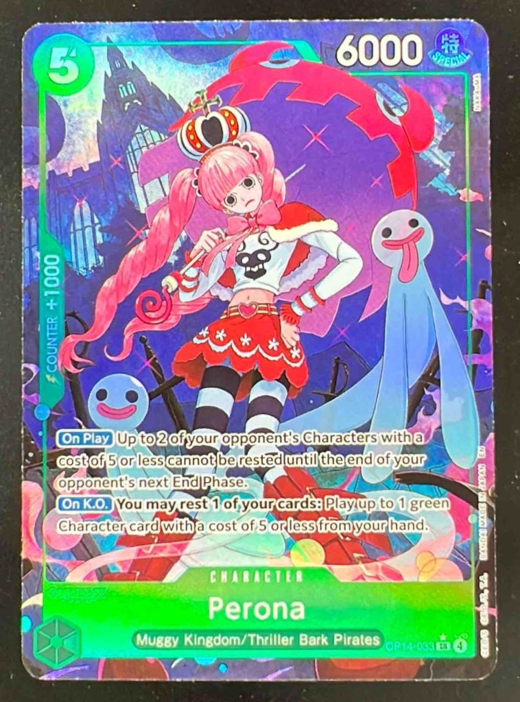 One Piece Perona - OP14-033 Alternate Art - The Azure Sea's Seven OP14